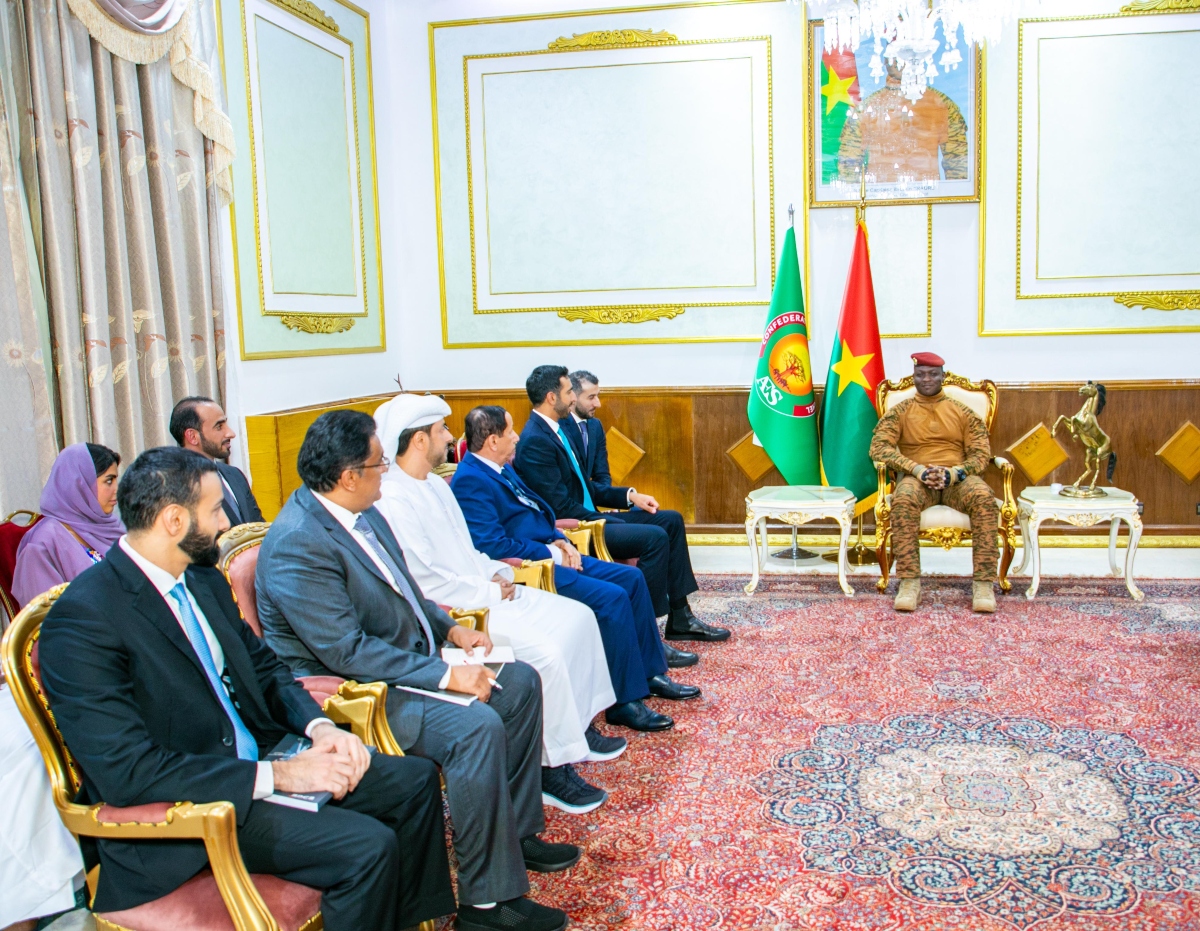 Shakhboot bin Nahyan Al Nahyan Meets Burkina Faso’s Interim President